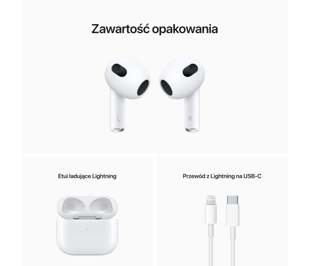 Apple AirPods 3. generacji (Lightning) - 1070895 - zdjęcie 7